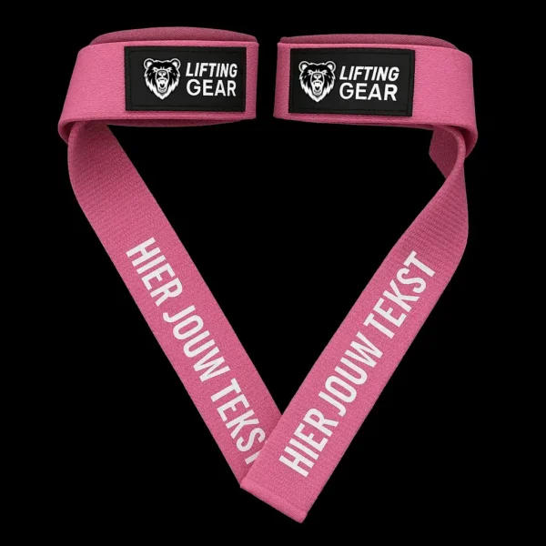 lifting straps roze